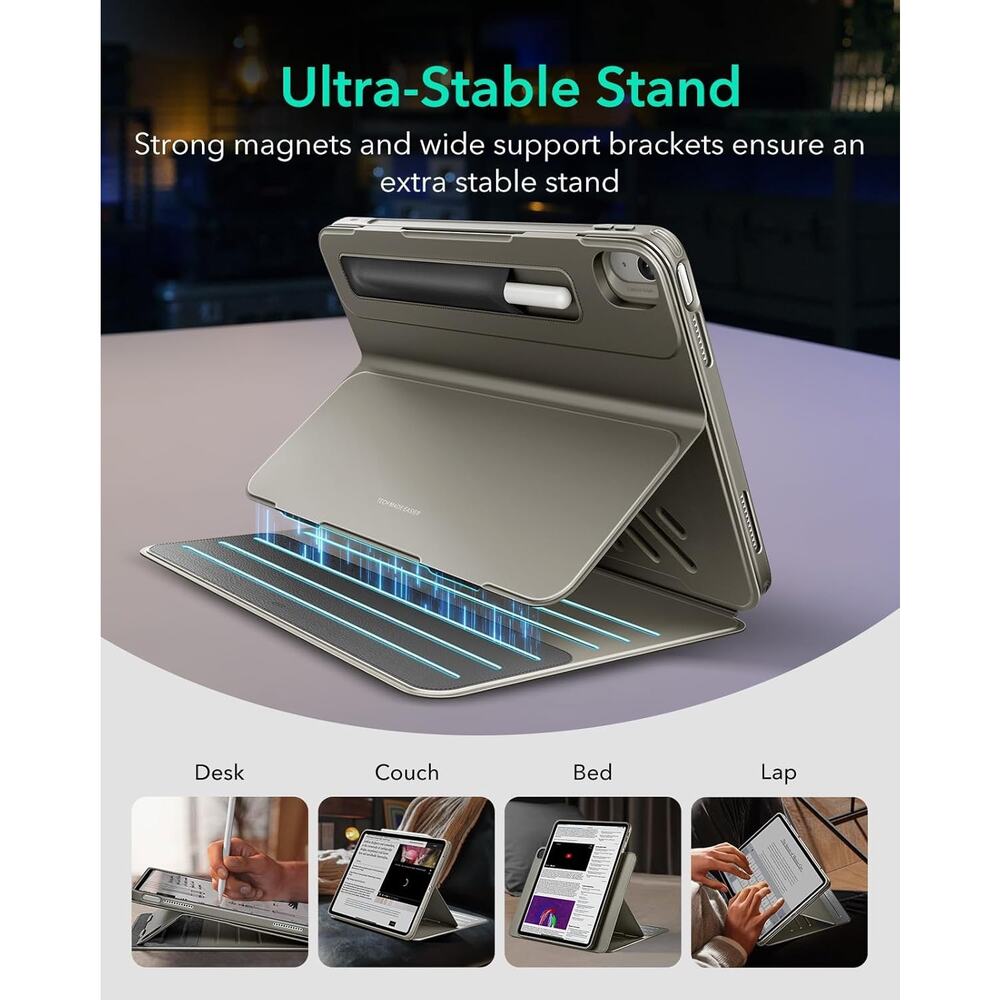ESR For IPad Air 13 Inch Case (2025/2024) M3/M2, Removable Magnetic Cover, Adjus - Picture 7 of 16